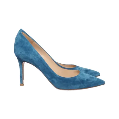Escarpins (Bleu) de Gianvito Rossi Cuir