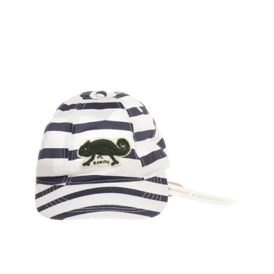 Baseball cap (White, Blue) from Mini Rodini Cotton