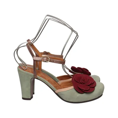 High heel sandals (Green, Red, Multicolored) from Chie Mihara Leather