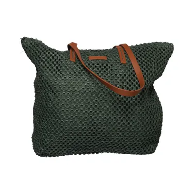 Beach bag (Green, Brown) from Enrico Benetti