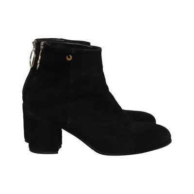 Heeled boots (Black) from Novita Suede