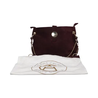 Shoulder-bag (Purple) from Agnes Cecilia Leather, Polyester