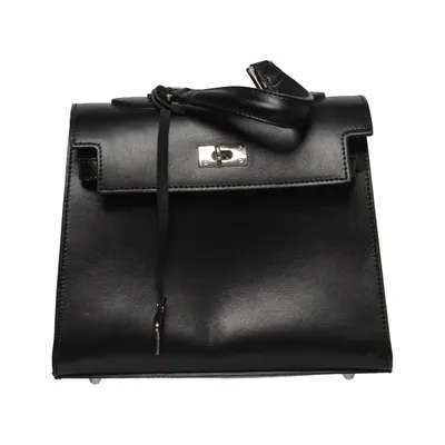 Handbag (Black) from Made in italy Leather