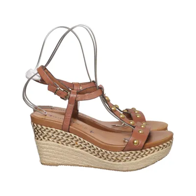 Chaussure compensées (Marron) de Tamaris Cuir