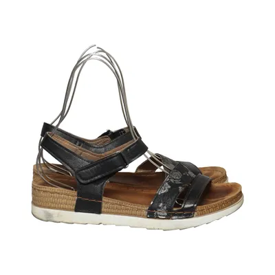 Sandals (Black, Multicolored) from Naturella Leather
