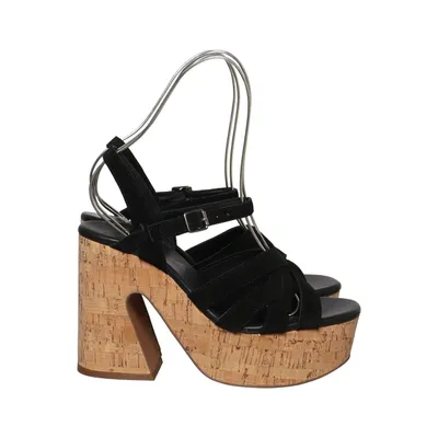 Højhælede sandaler (Sort) fra Free People Læder