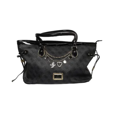Handbag (Black, Gray) from Guess Polyester