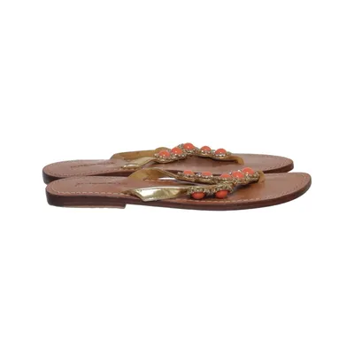 Flipflop (Brun, Guldfärgad, Orange) från Mystique