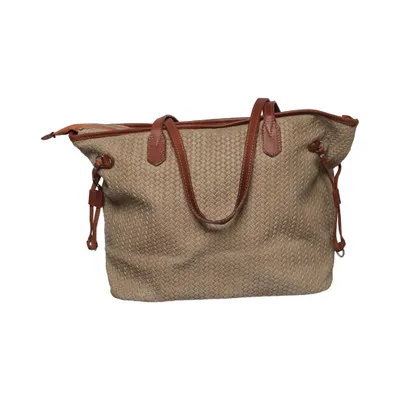 Håndtaske (Beige, Brun) fra Made in italy Læder
