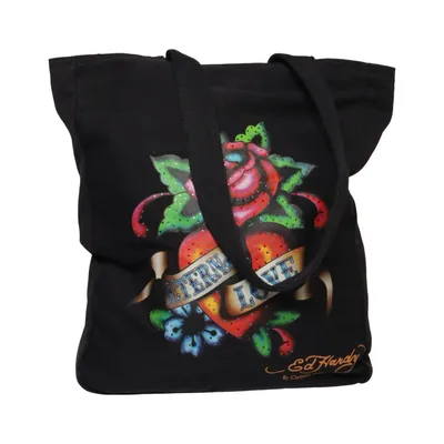 Sac en toile (Noir, Multicolore) de Ed Hardy by Christian Audigier Coton