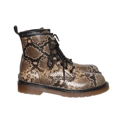 Laced boots (Brown, Multicolored) from Forever Folie
