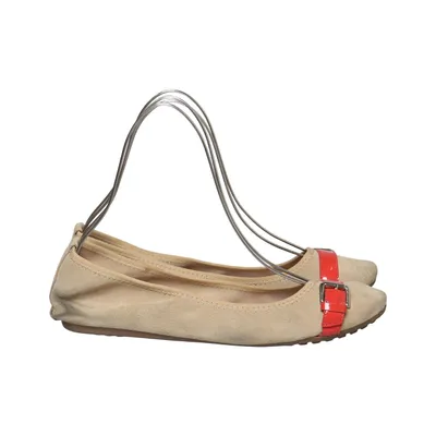 Ballerines (Beige, Rouge) de Blue Blue Cuir