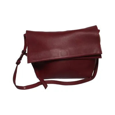 Shoulder-bag (Red) from Massimo Dutti Leather