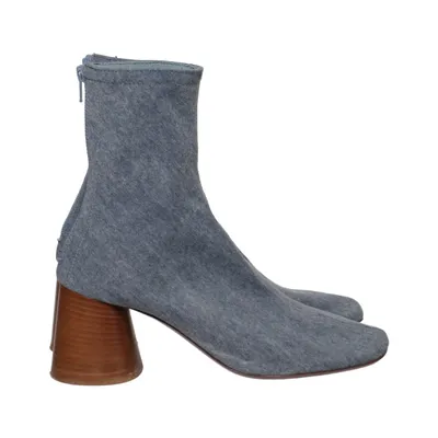 Stiefeletten (Blau) von Arket Leder, Baumwolle, Polyester, Acryl