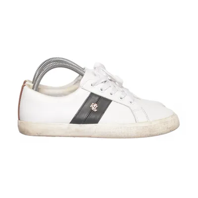 Sneakers (Vit, Svart) från Lauren Ralph Lauren Bomull, Skinn