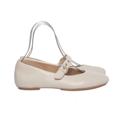 Ballet flats (Beige) from Fitflop Leather
