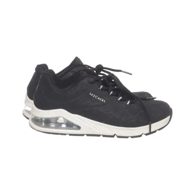 Træningssko (Uno 2 - sneakers black tonal leopard print durabuck) fra Skechers