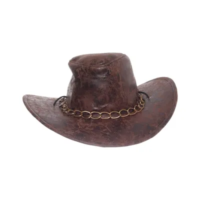 Cowboy hat (Brown) from Boland Polyester