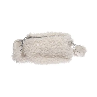 Shoulder-bag (Beige) Faux fur