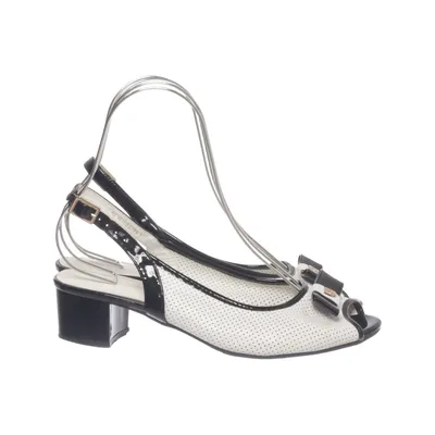 High heel sandals (White, Black) from Clara Barson