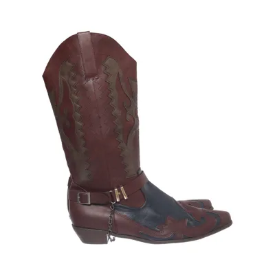 Cowboyboots (Brun, Blå)