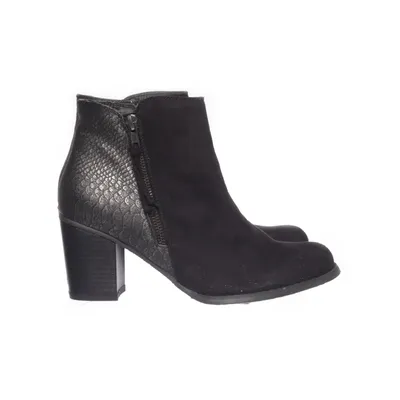 Heeled boots (Black, Multicolored) from Sprox Faux suede, Faux leather