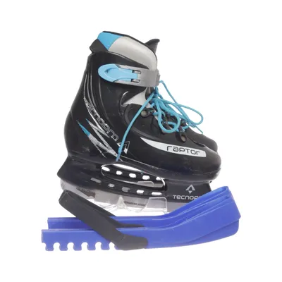 Patins à glace (Noir, Bleu, Blanc) de Tecno Pro