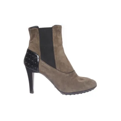 Heeled boots (Green) from Tod's Faux suede