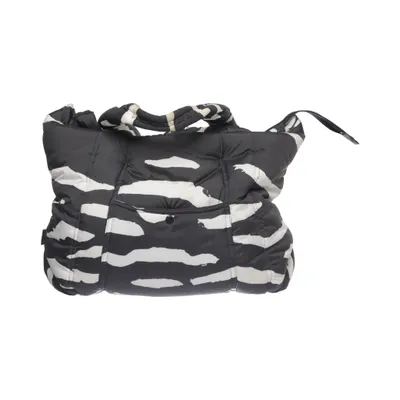 Handbag (Black, White) from Ateljé Recycled polyester