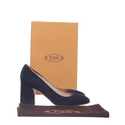 Pumps (Blue) from Tod's Suede