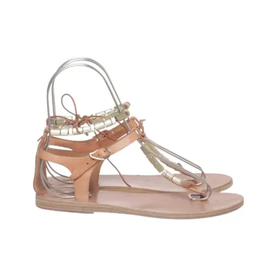 Sandaler (Brun, Guldfärgad) från Ancient Greek Sandals Skinn