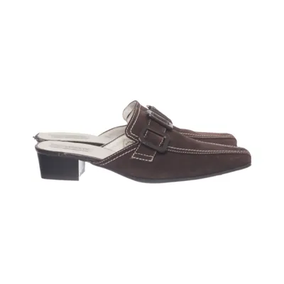 Mules (Brown) from Alessia Leather