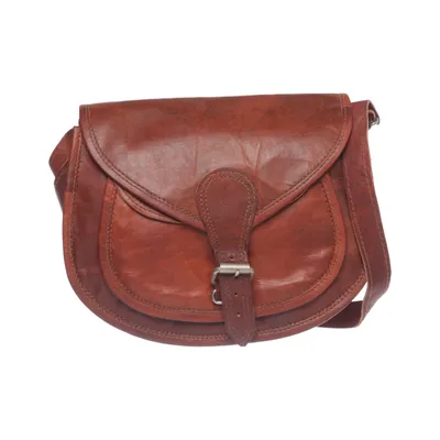 Shoulder-bag (Brown) from Gusti Leder Leather