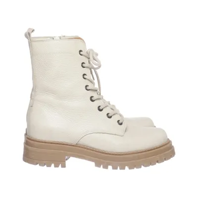 Bottes à lacets (Beige) de Oxmox