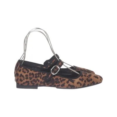 Ballet flats (Brown, Multicolored) from Ideal Shoes