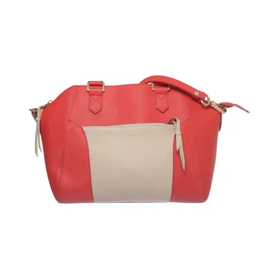 Handväska (Röd, Beige) från Sabrina Skinn