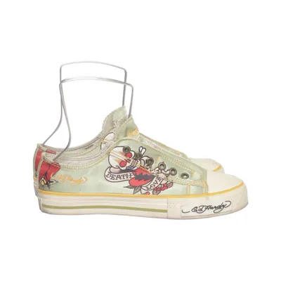 Canvas shoes (Green, Multicolored) from Ed Hardy