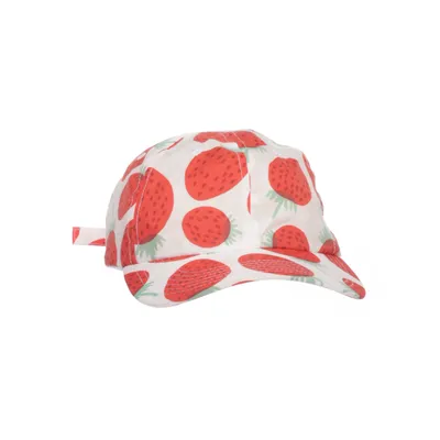 Baseball cap (White, Red) from Marimekko Polyester