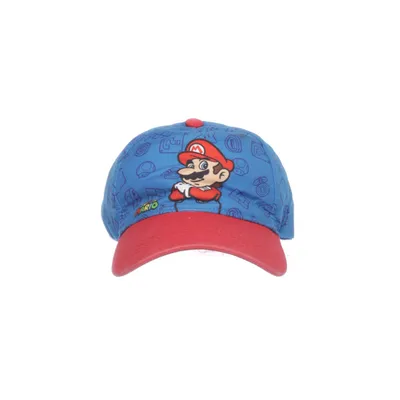 Honkbalpet (Blauw, Rood, Meerkleurig) van Super Mario Katoen, Polyester
