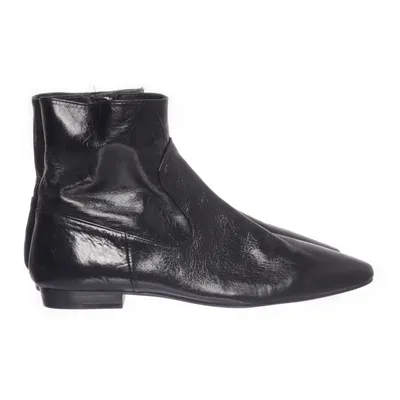 Ankelstøvler (Sort) fra Zara Basic Læder