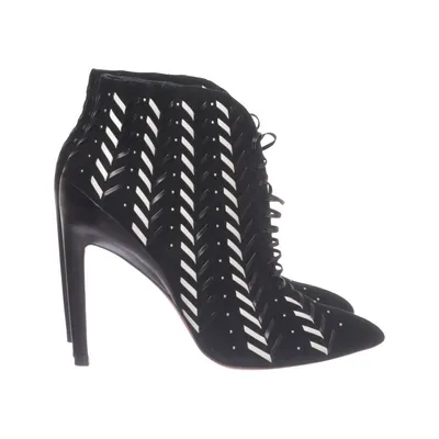 Bottes à talons (Noir, Blanc) de Santoni