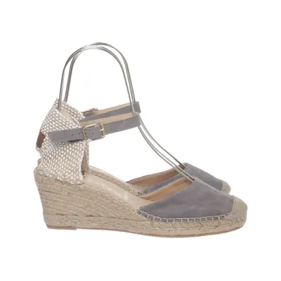 Chaussure compensées (Bleu, Beige) de Vidorreta Cuir