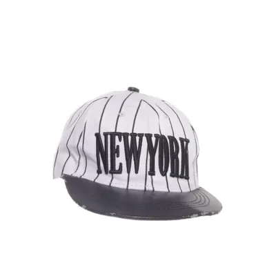 Cap (White, Black) from New York Acrylic