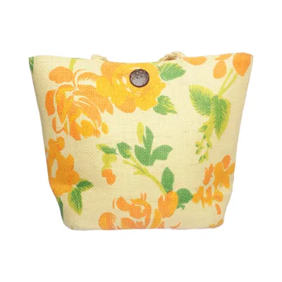 Strandtaske (Beige, Orange, Grøn)