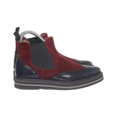 Bottines Chelsea (Noir, Rouge) de Baldinini Cuir