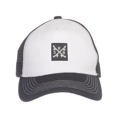 Trucker cap (White, Black) from Ale-Hop Cotton, Polyamide