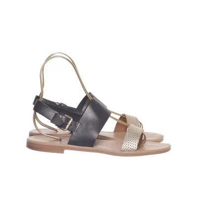 Sandals (Black, Gold) from Fraiche
