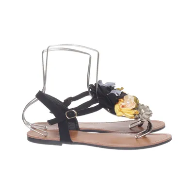 Sandals (Black, Multicolored) from C.H.Creation Leather