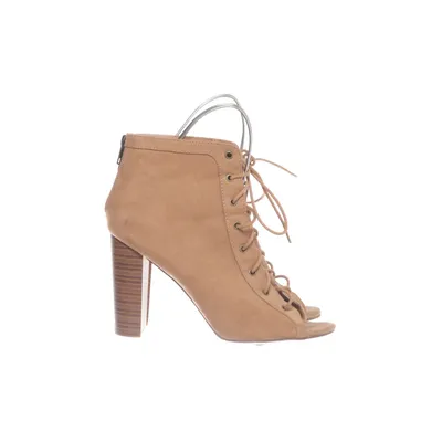 Heeled boots (Beige) from JustFab