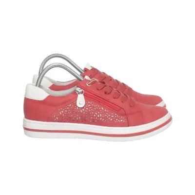 Walking shoes (Red, White) from Relife Leather